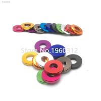 ▩ 10pcs M3 M4 M5 M6 M8 M10 Aluminum alloy flat washer gasket Anodized Multi-color alu washer for RC Model Parts