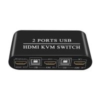 niki 4k hdmi kvm switch 2 - port usb กล่องสวิตช์แยกคีย์บอร์ดเมาส์