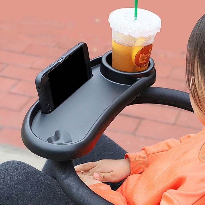 รถเข็นเด็กทารกอาหารค่ำตารางถาดอุปกรณ์เสริมแผ่น-handrest-จานอุปกรณ์สำหรับเด็กวัยหัดเดินทารกหญิงชายขวดนมที่วางแก้ว