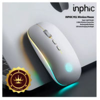 Model M1L เมาส์เก็บเสียง เงียบไร้เสียง Office 2.4GHz Wireless Silent Mouse RGB Backlight DPI 1000-1600