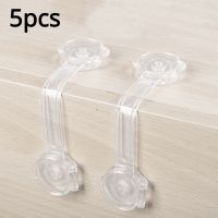 卐 5PCS Child Safety Lock Baby Drawer Lock Baby Safety Home Child Protection Cabinet Anti-pinch Refrigerator Lock Buckle