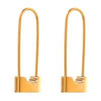 Xyris Studio - Gold Lock Earrings