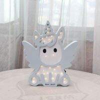 Pink Blue Color Unicorn Design Night Light Battery Power Lovely lampara infantil Switch bb glow Night Lamp For Baby boy girl