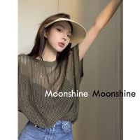 COD DSGTREYTTRYUII Moon เสื้อครอป เสื้อแฟชั่นผู้หญิง y2k สีพื้น สําหรับผู้หญิง ใส่ไปคลับ ปาร์ตี้ 2023 NEW 23031702