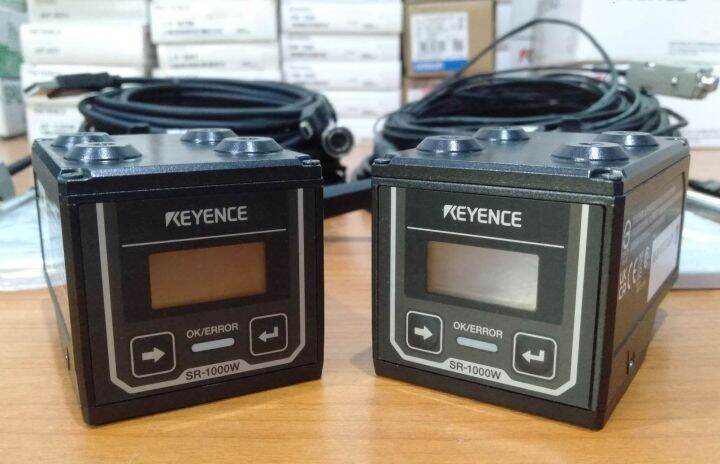 keyence-autofocus-1d-and-2d-code-reader-sr-1000w-ขายึด-io-cable-สภาพ-99-99-ติดตั้งแล้ว-ยกเลิกงาน