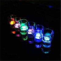 Pack Of 24 Battery Operated White LED Ice Cube,Flameless Square Electronic Candles For Bar Party Decoration