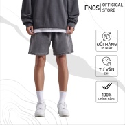 Quần short jean nam streetwear cao cấp FNOS SJ10 form ngắn ngang gối