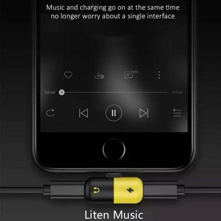 lighting-splitter-ตัวต่อสำหรับ-ไอโฟน-ขนาดเล็ก-เพื่อสำหรับฟังเพลงไปด้วยชาร์จไปด้วยพร้อมกัน-by-gesus-store