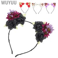 Wuyuu Headpiece  Good Elasticity Flower Headband Ergonomic for Halloween Christmas Carnival