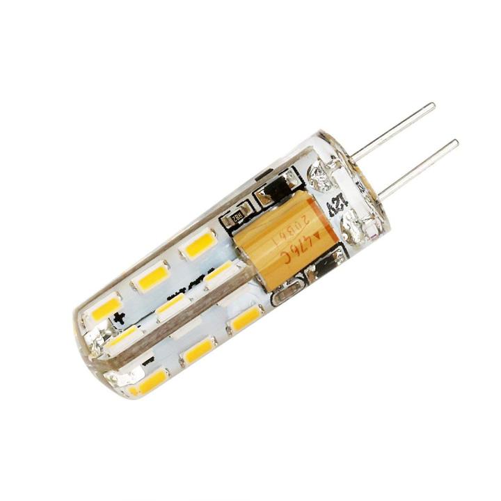 g4-led-ข้าวโพดหลอดไฟ2700พันอบอุ่นสีขาว1-5วัตต์โคมไฟ-smd2835-12โวลต์-acdc-แทนที่15วัตต์หลอดฮาโลเจนซิลิโคนคริสตัลหลอดไฟ10แพ็ค