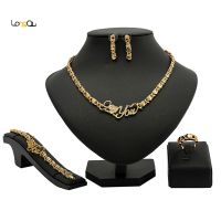 【lz】۞  Dubai 24K Banhado a Ouro Conjunto de Jóias para Mulheres Jóias de Luxo Marroquino Árabe Casamento Designer Nupcial Conjunto de Jóias Personalizado