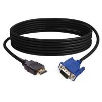 Binmer 1M 1.5M 1.8M 3M 5M 10M สาย HDMI HDMI To VGA 1080P HD พร้อมอะแดปเตอร์เสียงสาย HDMI ถึงสาย VGA