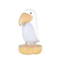 Toucan Bird LED Night Light USB Rechargeable Bedroom Luminaria Table Lamp Dimmable Home Lighting Bluetooth Speaker