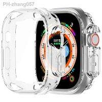 360 Full Soft Clear TPU Screen Protector Case For Apple Watch 8 Ultra 49mm IWatch 7 6 5 4 3 2 38 40 44mm 45 mm Transparent Cove