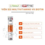 Viên Sủi Dr. Frei Bổ Sung Vitamin Tổng Hợp Và Biotin  Hộp 20 Viên