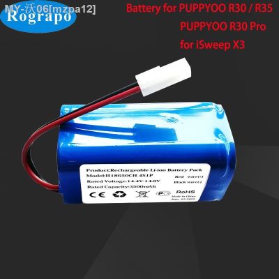 New 3500mAh 2600mAh Li-ion Battery For PUPPYOO R30 R35 PUPPYOO R30 Pro For iSweep X3 Robot Vacuum Cleaner Li-ion 18650 14.4V
