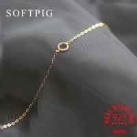 【hot】℡❁  SOFTPIG Real 925 Sterling Hollow Round 14K Gold Classic Minimalist Jewelry