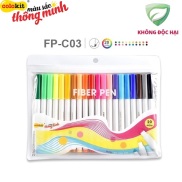 Bút lông màu nước Thiên Long FIBER PEN FP-C03