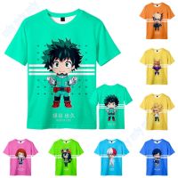 Unisex Kids Anime T-Shirt My Hero Academia Izuku Midoriya, Shoto Todoroki, Bakugou Katsuki Cartoon T Shirt