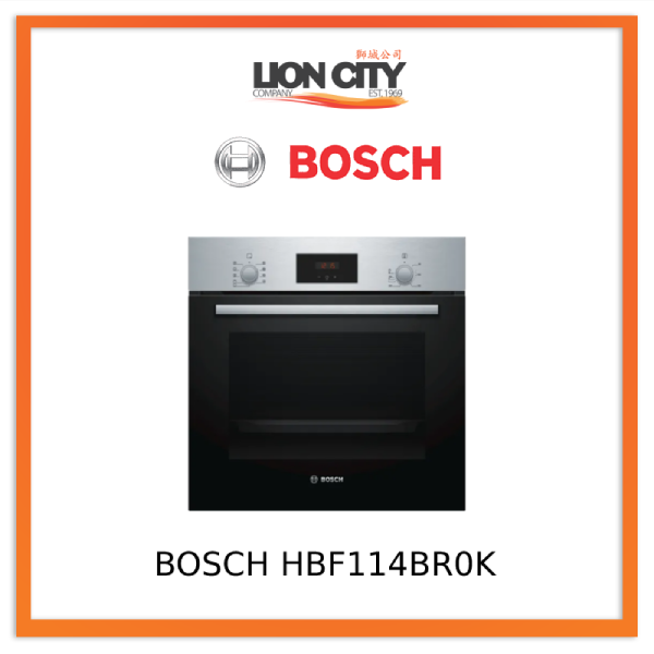 Bosch HBF114BR0K 60cm Builtin Stainless Steel Oven Lazada Singapore