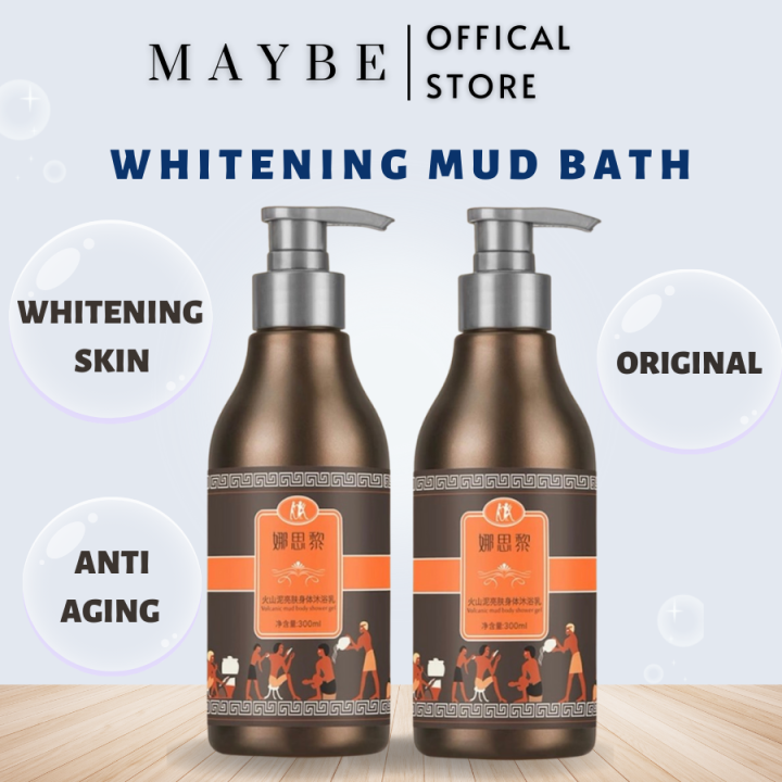 KOREA WHITENING SHOWER/ WHITENING MUD BATH Volcanic Mud Shower Gel