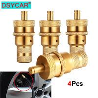 DSYCAR 4Pcs 4WD Universal Fit ทองเหลือง Off Road ยางอัตโนมัติยาง Deflators ชุดอุปกรณ์เสริม6-30 PSI ชุดปรับได้ Kit