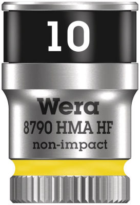 Wera 05003725001 8790 HMA HF Zyklop Socket with 1/4" Drive with Holding Function, 10 x 23 mm