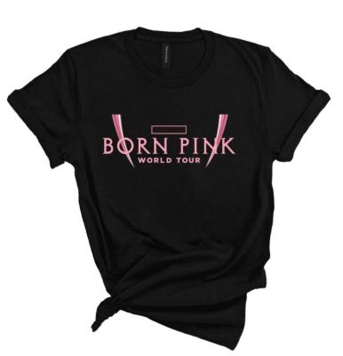 K-pop T Shirt WORLD TOUR BORN PINK T Shirt Women Harajuku Korean Style K Pop Kpop T-shirt 100% Cotton Tees