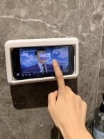 ☈✉ waterproof lazy mobile phone wall-mounted bathroom shower drama storage box