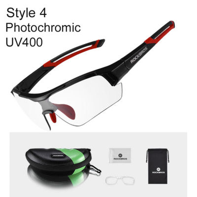 ROCKBROS Cycling Outdoor Bike Photochromatic Glasses Sport Bicycle Sunglasses Goggles Myopia Frame Protection Eyewear