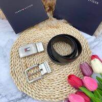 SET TOMMY HILFIGER BELT AND  BUCKLE SET เข็มขัดชาย 2 in 1 มี 2 หัว สามารถใช้สลับกันได้ คุ้มสุดๆ ของแท้ 100%