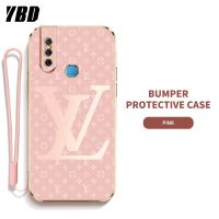 เคสซิลิกาเคสโทรศัพท์เจล YBD LV พร้อมสายคล้องสำหรับ Vivo V15 Pro 1819บางเฉียบพร้อมเลนส์ป้องกัน