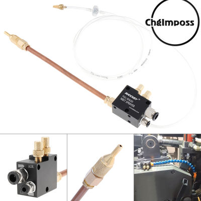 ChgImposs Precision สเปรย์เย็นหล่อลื่นระบบสเปรยย์20ซม.ท่อทองแดงและเช็ควาล์วสำหรับตัดโลหะแกะสลักเครื่องทำความเย็น/เครื่องกลึงซีเอ็นซี