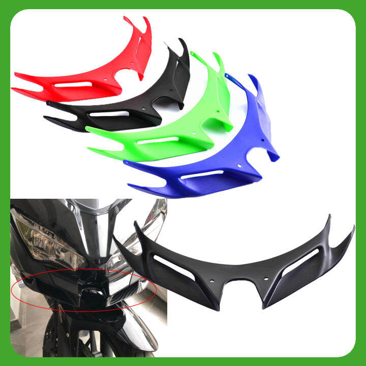 For Kawasaki ZX6R Winglets Front Fairing Racing Spoiler