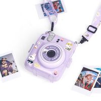 สำหรับ Instax Mini 12กระเป๋าคลุมเคสใสใสคริสตัลสำหรับ Fuji Fuji Fuji Fuji Fuji กระเป๋ากล้องสำเร็จรูปสำหรับ Instax Mini 12