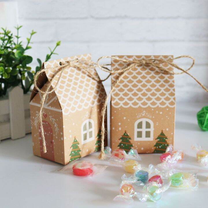 10pcs-kraft-paper-christmas-house-shape-candy-boxes-gift-box-carton-xmas-holiday-party-wedding-decor-supply