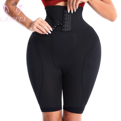 LANFEI ผู้หญิง Push Up กางเกงในควบคุมก้นสะโพก Enhancer กางเกงชั้นในเบาะเสริมเข็มขัดกระชับสัดส่วน