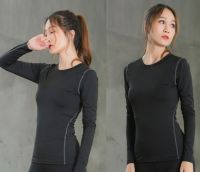 เสื้อออกกำลังกายแขนยาว เสื้อรัดกล้ามเนื้อ Long-Sleeved Quick-Drying Compression