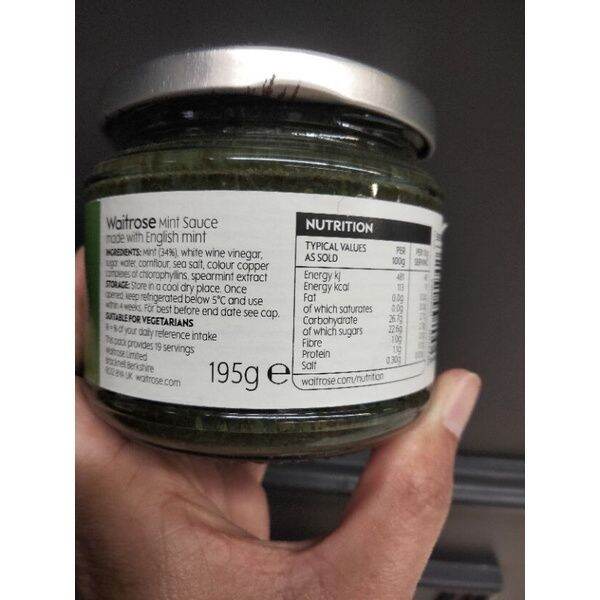 new-arrival-waitrose-english-mint-sauce-ซอส-มิ้นท์-สำหรับ-สเต็ก-195-กรัม