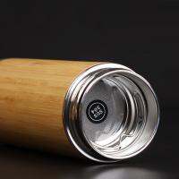 Bamboo Thermos Cup Stainless Steel Bottle Vacuum Flasks