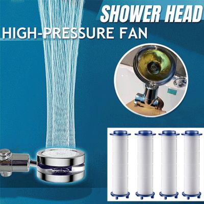 High Pressure Shower Head Water Saving Showerhead Filter Bathroom Accessories 360 Degrees Rotating Shower Head PP Cotton Filter  by Hs2023