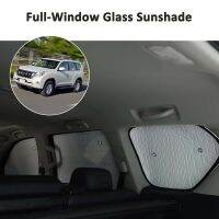 8PCS Silver Windshield Sunshade Front UV Protect Reflector Sun Visor Accessories for Land Cruiser Prado