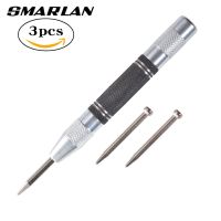 SMARLAN Automatic Center Pin Spring Loaded Mark Punch Tool Wood Indentation Mark Woodworking Tool Bit Portable Non-slip Punching Exterior Mirrors