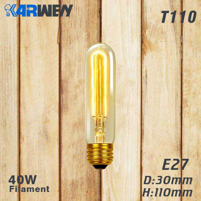 Edison Bulb E27 Incandescent Retro Lamp 40W 220V ST64 A19 T45 T10 G80 G95 Antique Vintage Bulb Edison Lamp filament Light bulb