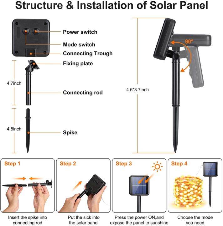 yohencin-3แพ็คสีขาวอบอุ่น20เมตร200ชิ้น-led-กันน้ำพลังงานแสงอาทิตย์ตกแต่งสำหรับงานปาร์ตี้คริสต์มาสสวนพลังงานแสงอาทิตย์นางฟ้าไฟกลางแจ้ง