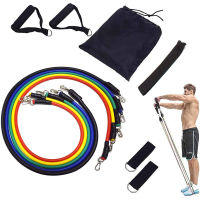 11 PcsSet Elastic Band Resistance Bands Yoga Tubes Pull Rope Rubber Tension Band Man Woman Strength Training Fitness Equipment