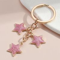 Lovely Multicolor Star Keychain Litter Stars Key Ring Enamel Key Chains Souvenir Gifts For Women Men Handbag Accessorie Jewelry Key Chains