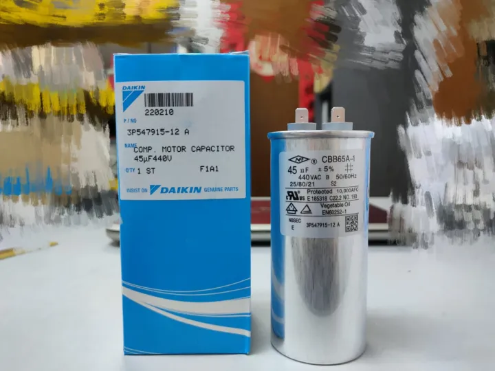 DAIKIN MOTOR CAPATICITOR 45UF 440V Lazada