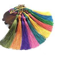 【YF】❧ↂ  32pcs Polyester 13cm Silk Tassels Fringe Spike Hanging Curtains Pick Sewing Jewelry Making 32 Colors