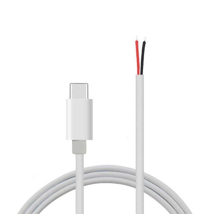 usb-c-laki-laki-telanjang-kabel-pigtail-ujung-terbuka-kabel-ekstensi-5v-2a-konektor-diy